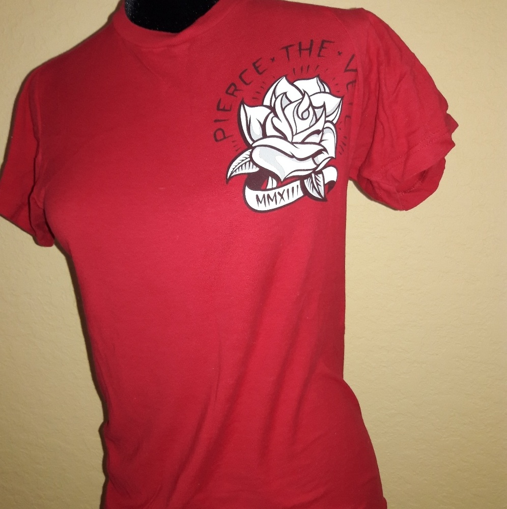 Red Pierce the Veil tee shirt- used